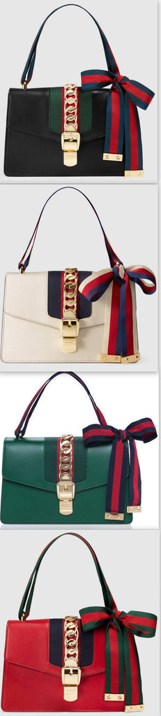 Sylvie Leather Shoulder Bag - (Black, White, Green, Red) - DESIGNER INSPIRED FASHIONS