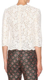Embellished Lace Blouse and Skirt Set