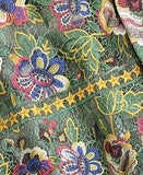 Floral Macrame Embroidered Mini Dress
