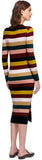 Multi Stripe Rib Knit Dress - DESIGNER INSPIRED FASHIONS
