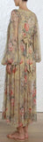 'Melody' Floral-Print Silk-Crepon Maxi Dress