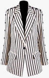 Versatile Striped/Solid Blazer