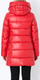 Hooded Puffer Coat, Red