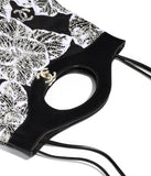 31 Large Shopping Bag in Calfskin and Cotton with Gold Tone Hardware - Black and White