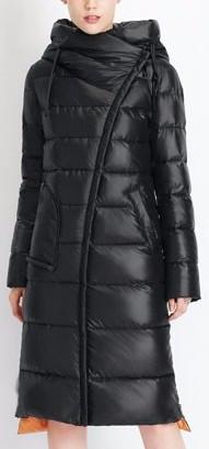 Hooded Thick Puffer Down Coat in Black - DESIGNER INSPIRED FASHIONS