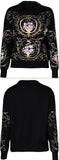 Embroidered Knit Sweater