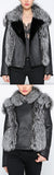 Fox Fur Leather Jacket