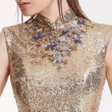 Star Embellished Sleeveless Gown *Low Stock*