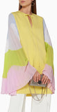 Rainbow Pleated Sleeve Dress