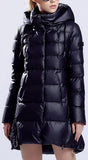 Hooded Short Thick Down Puffer Coat in Dark Blue - DESIGNER INSPIRED FASHIONS