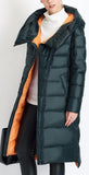 Hooded Thick Puffer Down Coat in Green - DESIGNER INSPIRED FASHIONS