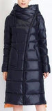 Hooded Thick Puffer Down Coat in Dark Blue - DESIGNER INSPIRED FASHIONS