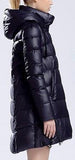 Hooded Short Thick Down Puffer Coat in Dark Blue - DESIGNER INSPIRED FASHIONS