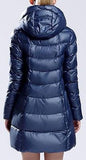 Hooded Short Thick Down Puffer Coat in Blue - DESIGNER INSPIRED FASHIONS