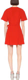 Faille Cady Dress, Red