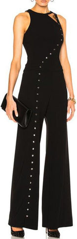 Black Technical Cady Jumpsuit
