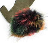 Fur-Trimmed Suede Booties - Black or Green