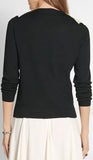 'Trompe L'oeil' Sequin Knit Sweater - DESIGNER INSPIRED FASHIONS