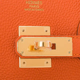 Birkin Orange H Togo 30cm Gold Hardware