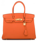 Birkin Orange H Togo 30cm Gold Hardware | DESIGNER INSPIRED FASHIONS