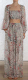 'Bayou' Shirred Bodice Top and Wide Leg Pant Set