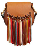Small Hudson Tassel Bag - (Caramel, Grey or Black) - DESIGNER INSPIRED FASHIONS