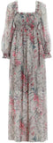 'Bayou' Shirred Long Dress