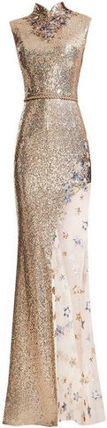 Star Embellished Sleeveless Gown *Low Stock*
