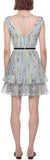 Floral Lace Printed Chiffon Dress