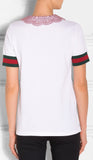 Lace-Collar Cotton Polo Shirt - DESIGNER INSPIRED FASHIONS