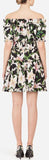 Lily Print Off-the-Shoulder Poplin Dress