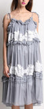 Lace-Embroidered Ruffle Dress *Limited Stock*