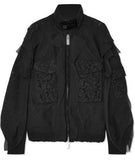Lace Ruffle Bomber Jacket | DESIGNER INSPIRED FASHIONS