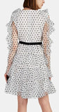 Ruffle Tulle Mini Dress, White | DESIGNER INSPIRED FASHIONS