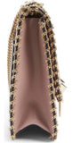 Demilune Small Leather Shoulder Bag - Black, Red, Pale Pink