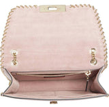 Demilune Small Leather Shoulder Bag - Black, Red, Pale Pink