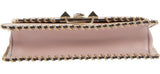 Demilune Small Leather Shoulder Bag - Black, Red, Pale Pink