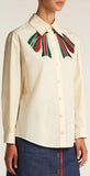 'Trompe l'oeil' Bow Shirt