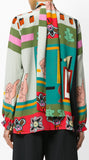 'Counting Three' Printed Blouse