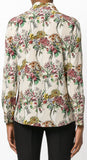 Animal Hand-Held Bouquet Printed Shirt