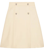 Tiger Head Button Mini Skirt