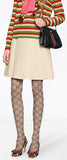 Tiger Head Button Mini Skirt