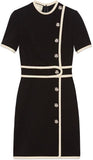Tiger-Head Crepe Dress