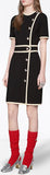 Tiger-Head Crepe Dress