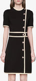 Tiger-Head Crepe Dress
