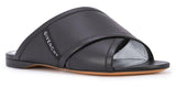 Crossover Flat Sandals -Black or White