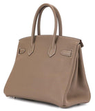 Birkin Handbag Etoupe Togo with Palladium Hardware 30 | DESIGNER INSPIRED FASHIONS
