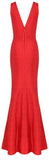 'Sienna' Essential Bandage Gown, Red