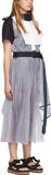 Blue Striped Organza Dress