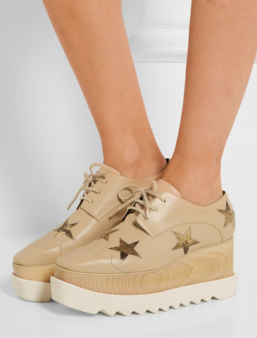 Elyse Powder Rose Star Shoes - DESIGNER INSPIRED FASHIONS